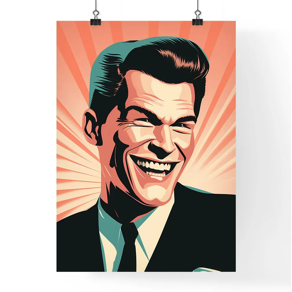 A Man Smiling With A Smil Poster