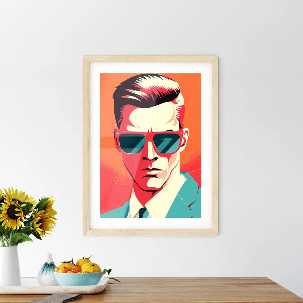 A Man Wearing Sunglasse - Kitchen Hangings