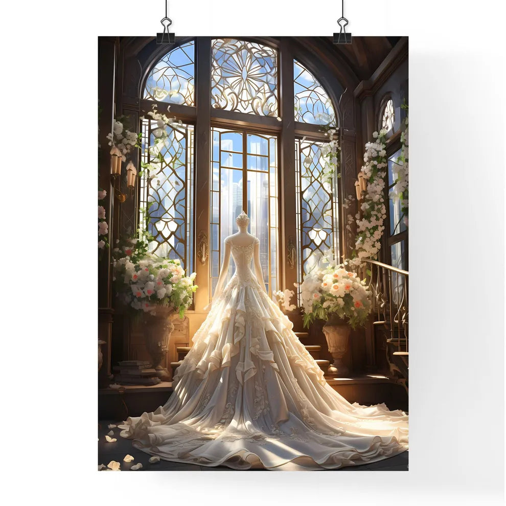 A Mannequin In A Wedding Dres Poster