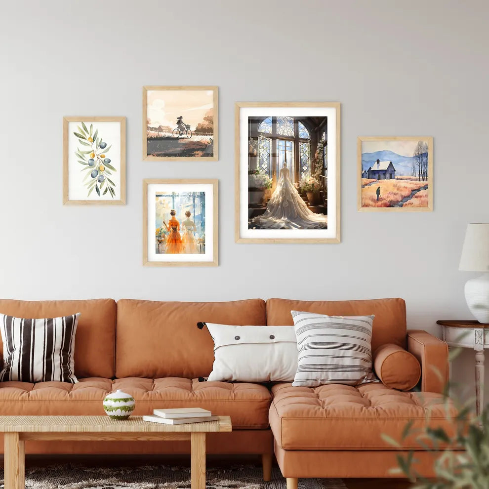 A Mannequin In A Wedding Dres Framed Print