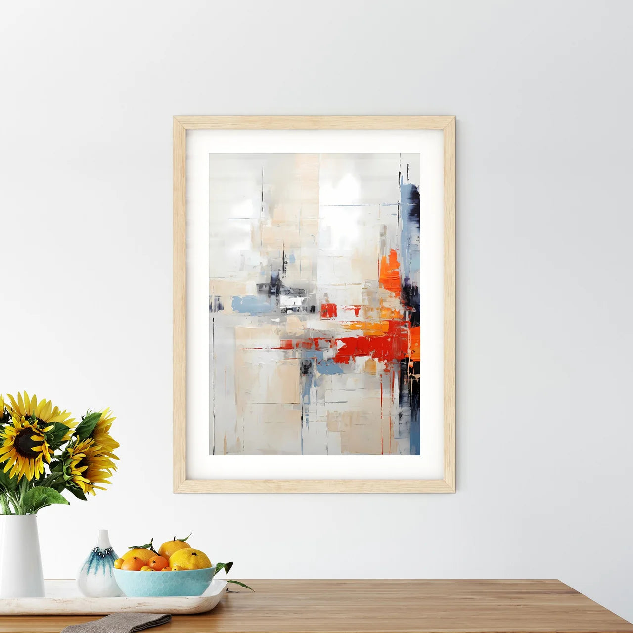 A Painting Of A Colorful Wall Size Chart