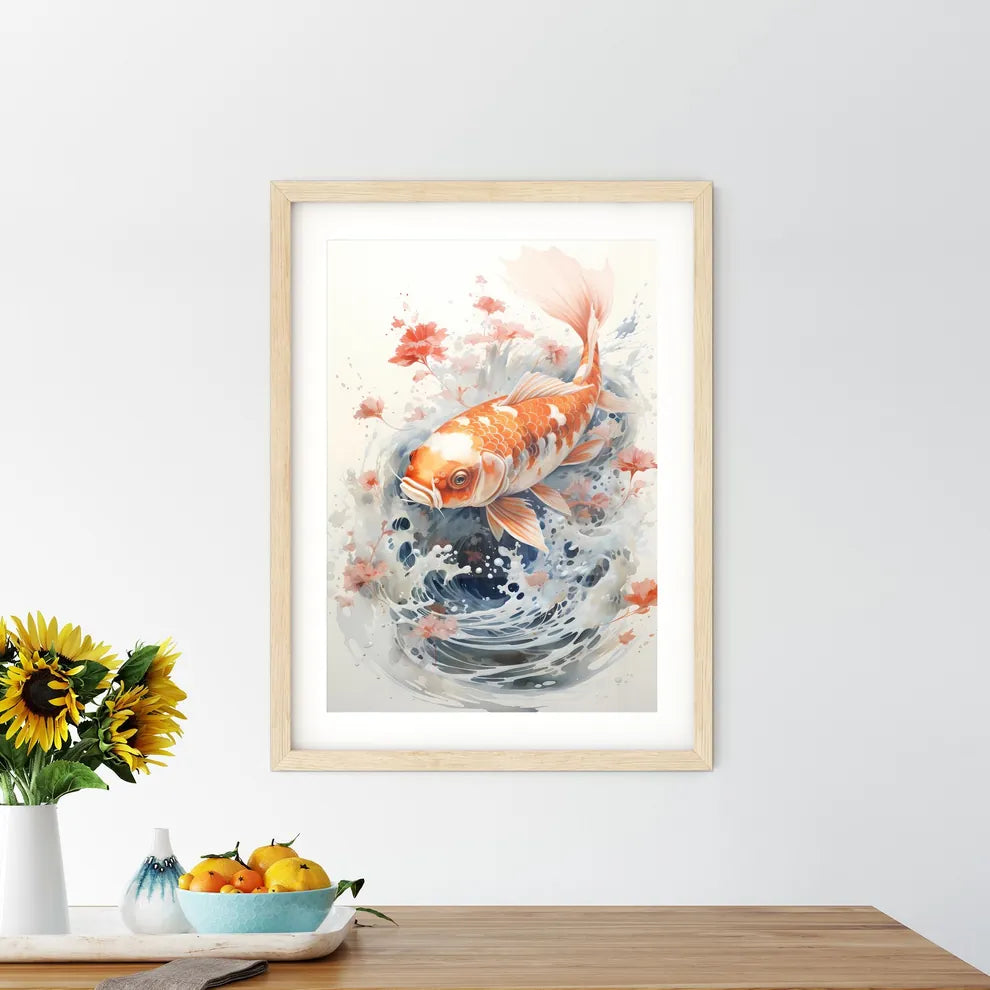 A Painting Of A Fish Size Chart