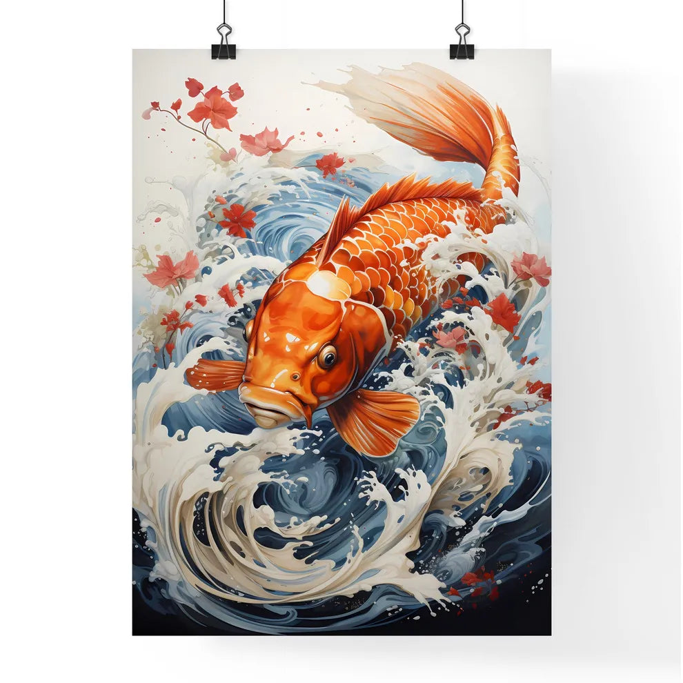 A Painting Of A Fish Swimming Poster