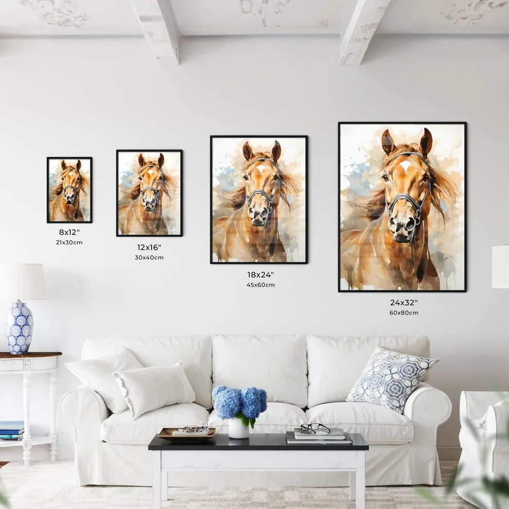 A Painting Of A Horse Art Print