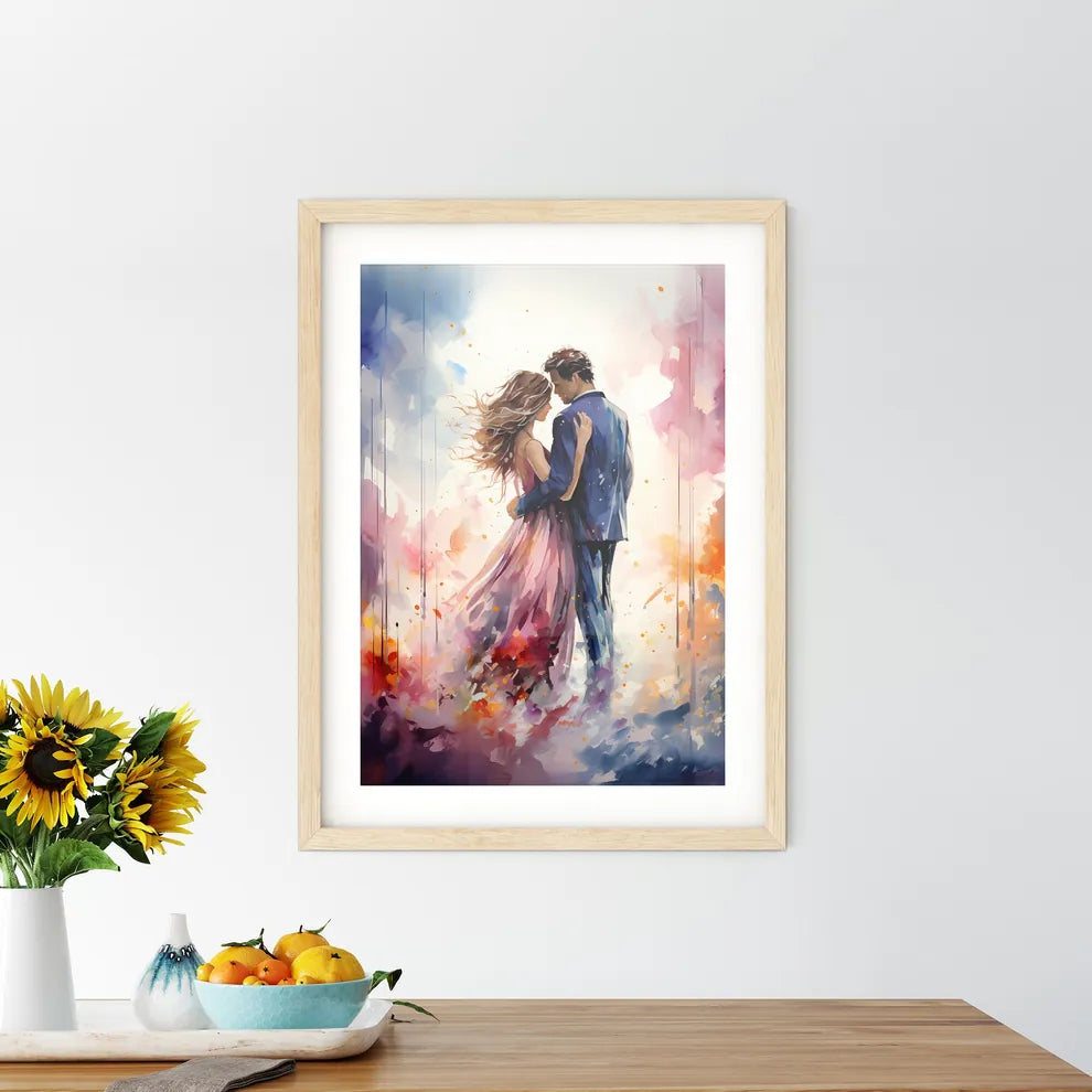 A Painting Of A Man And Woman Dancin - Kitchen Hangings