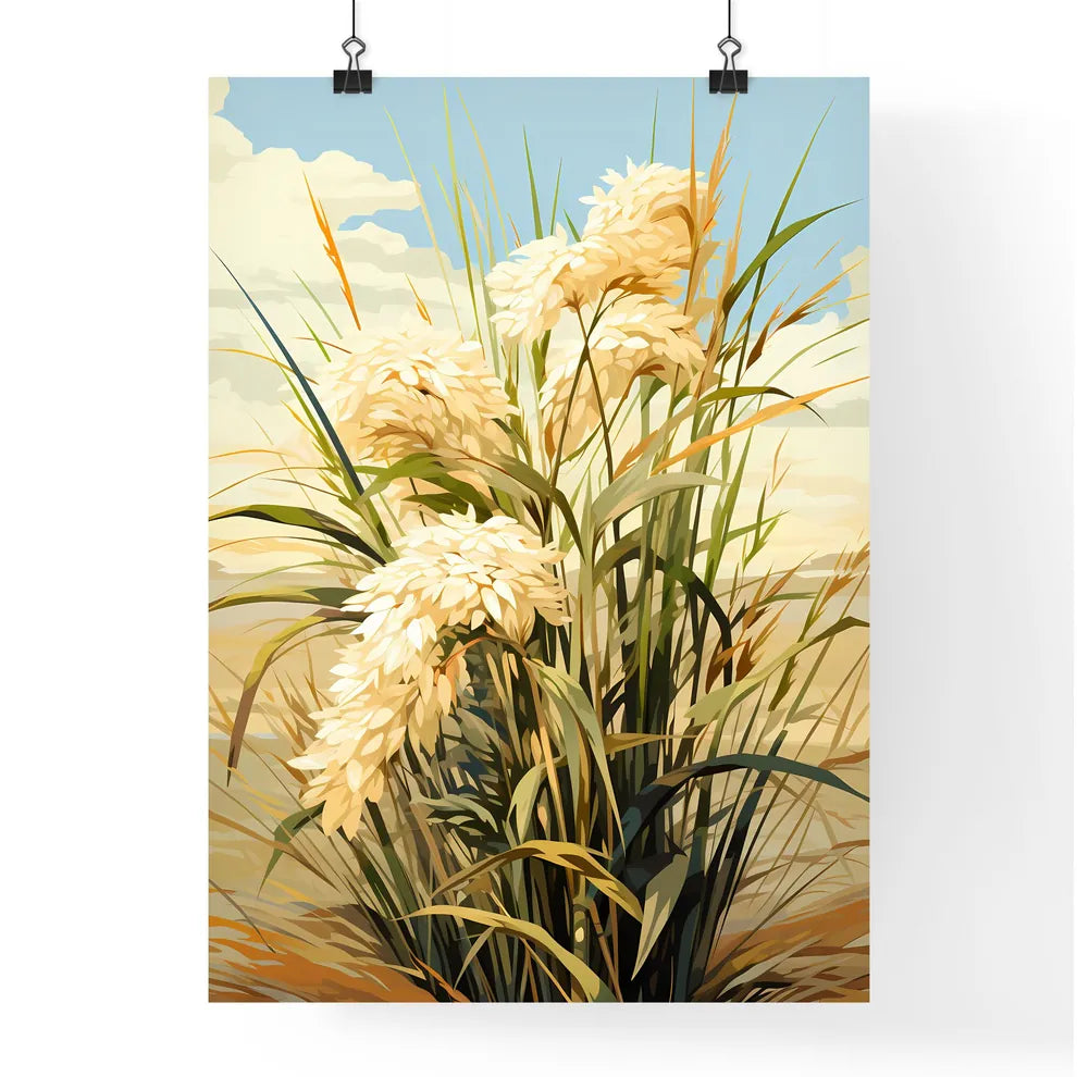 A Painting Of A Plant With Flower Poster