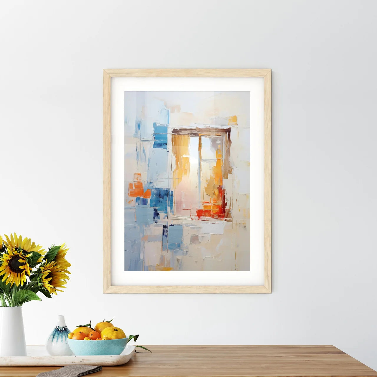 A Painting Of A Window Size Chart