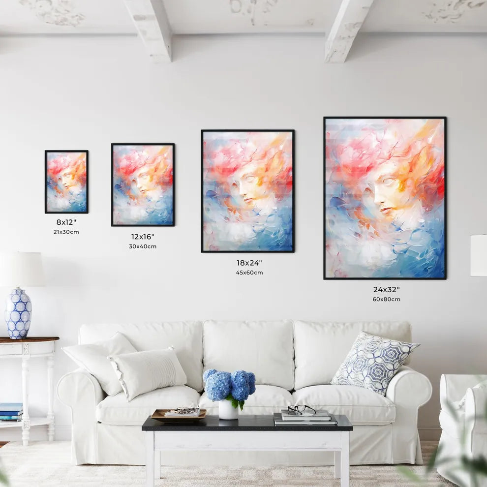 A Painting Of A Woman's Fac Wall Art