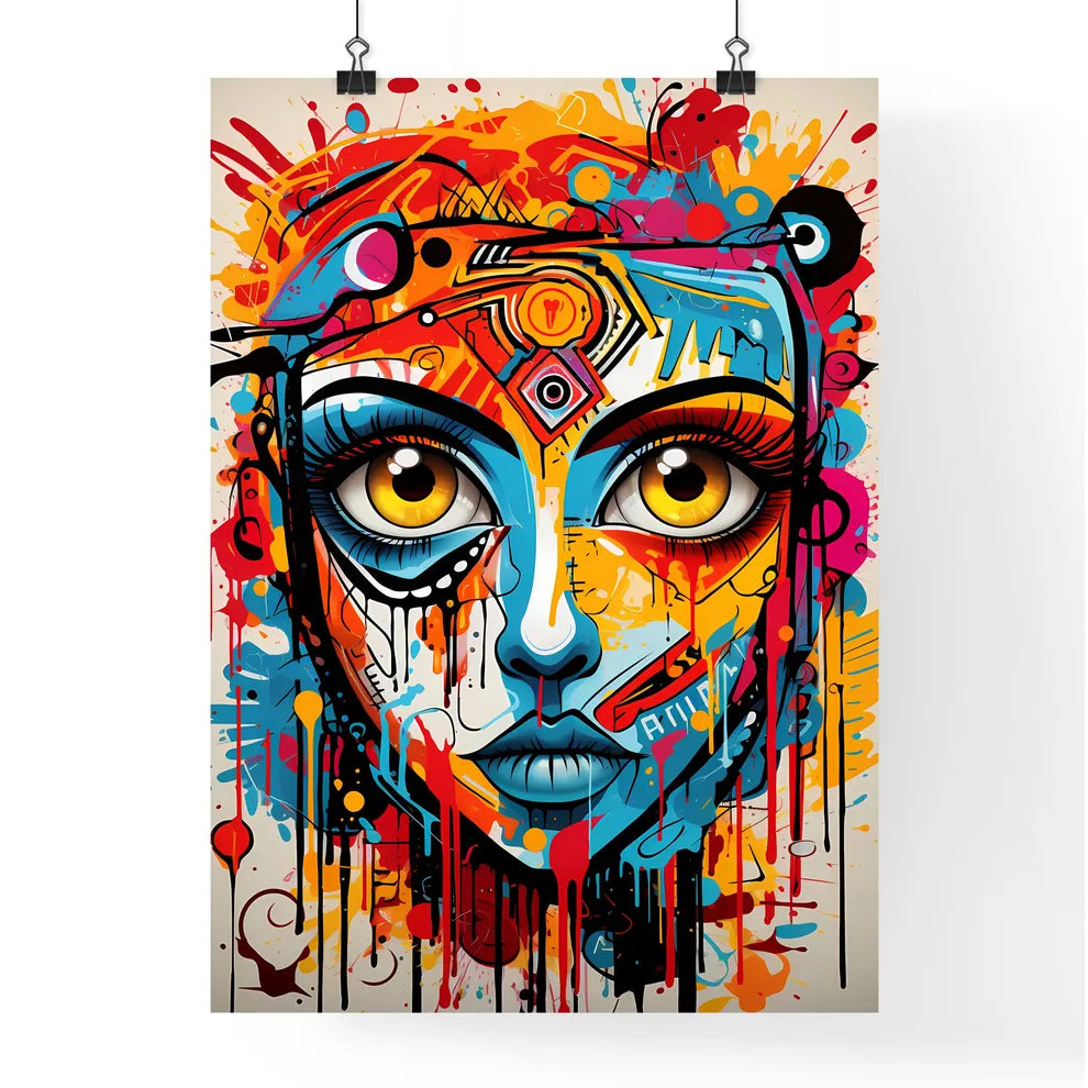 A Painting Of A Woman's Fac Poster