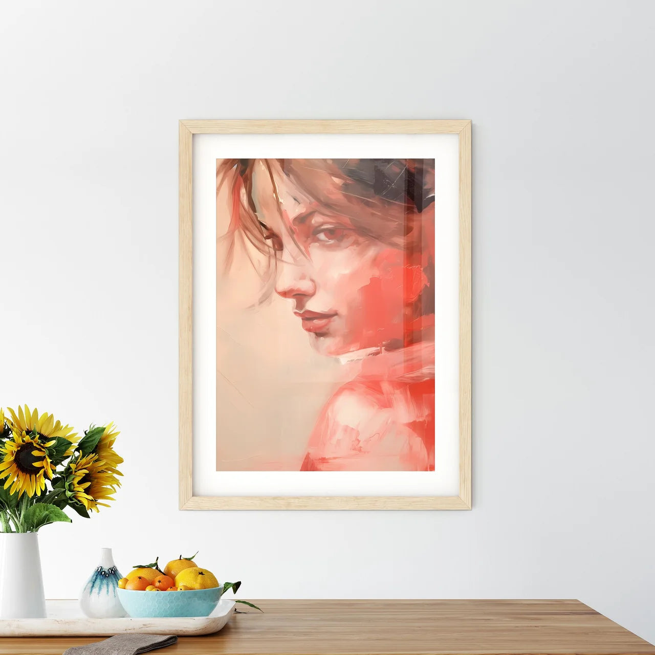 A Painting Of A Woma - Kitchen Hangings