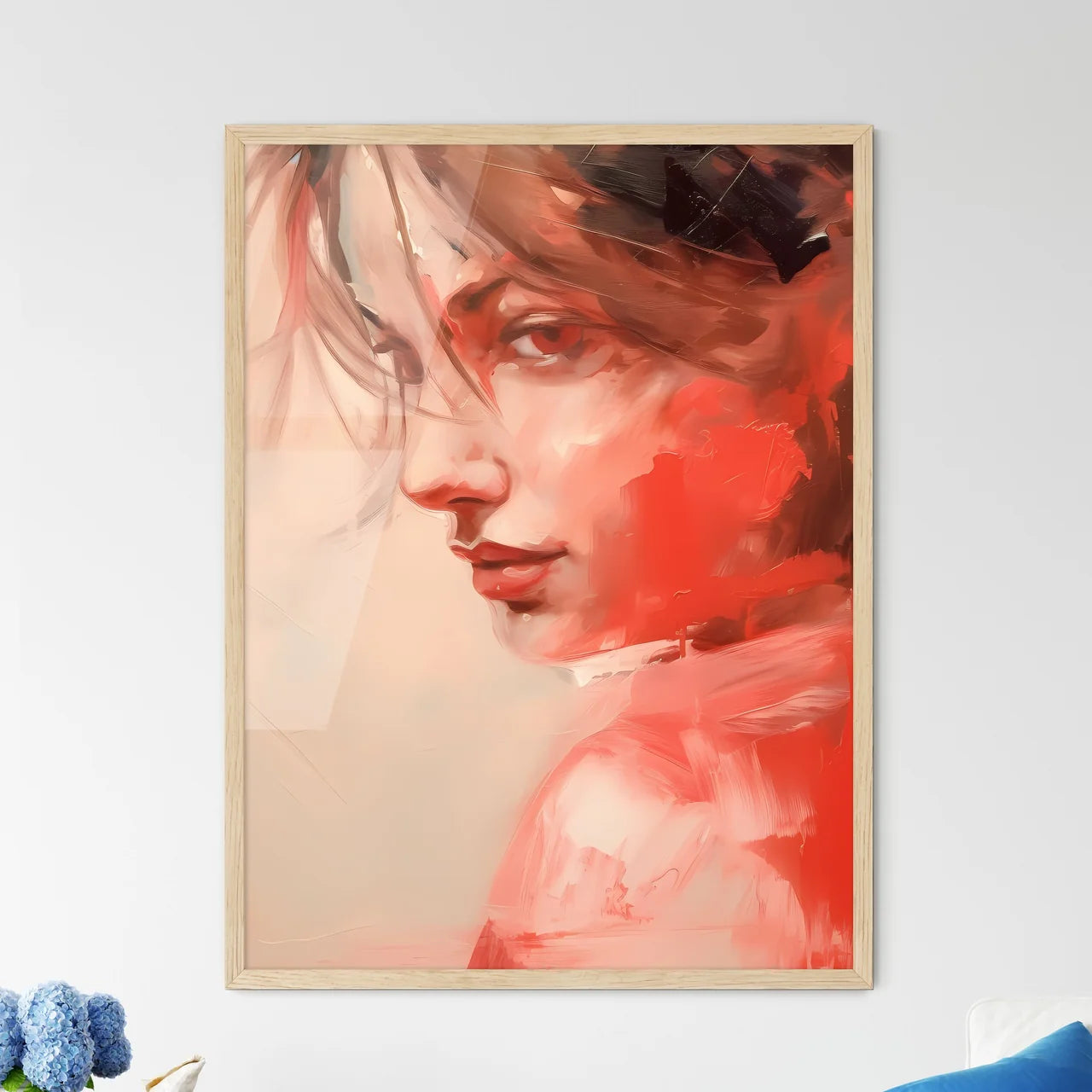 A Painting Of A Woma - Framed Art Print
