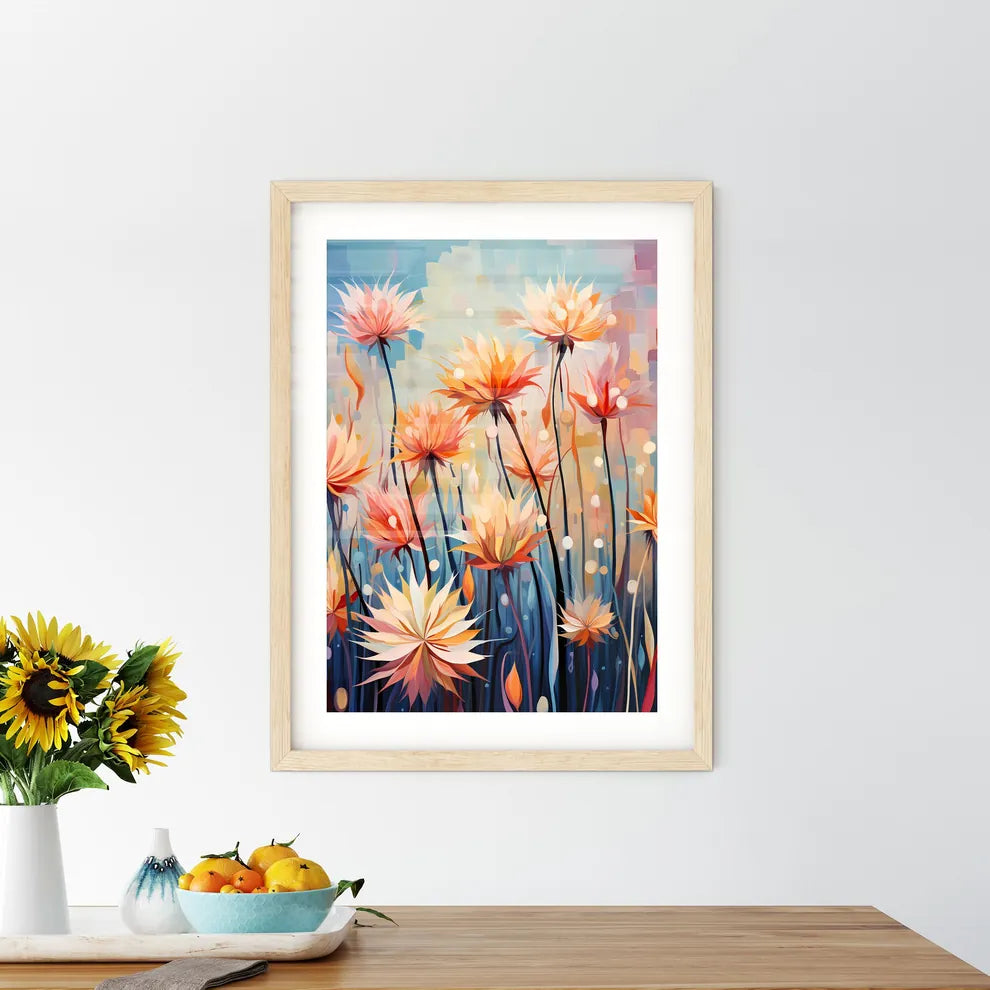 A Painting Of Flower - Kitchen Hangings