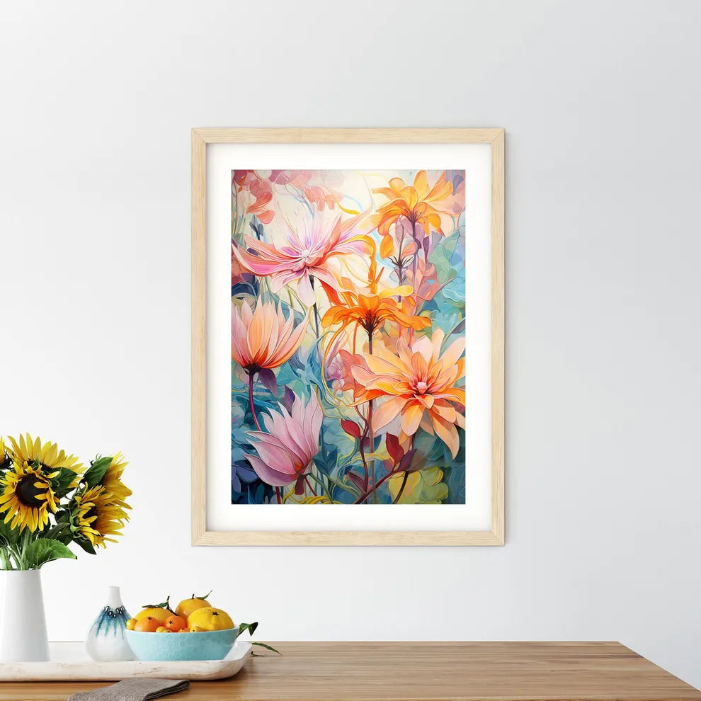 A Painting Of Flower - Kitchen Hangings