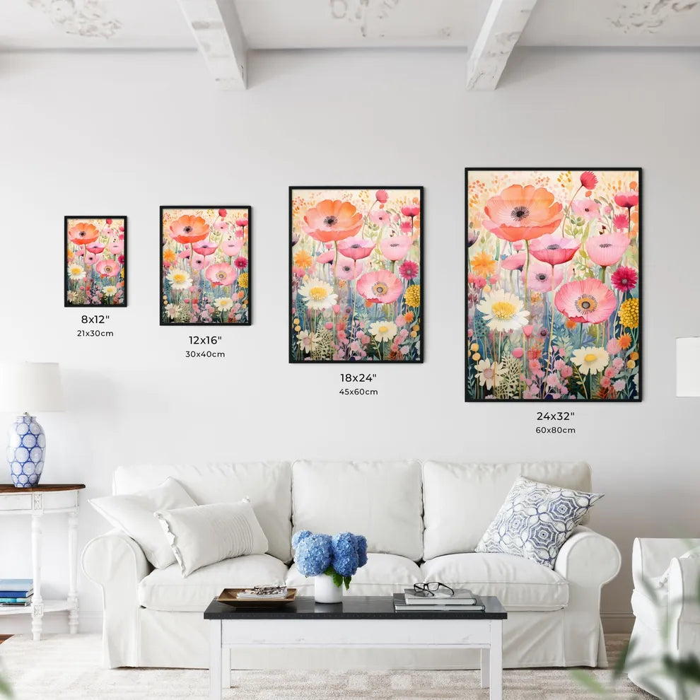 A Painting Of Flowers And Plant Wall Art