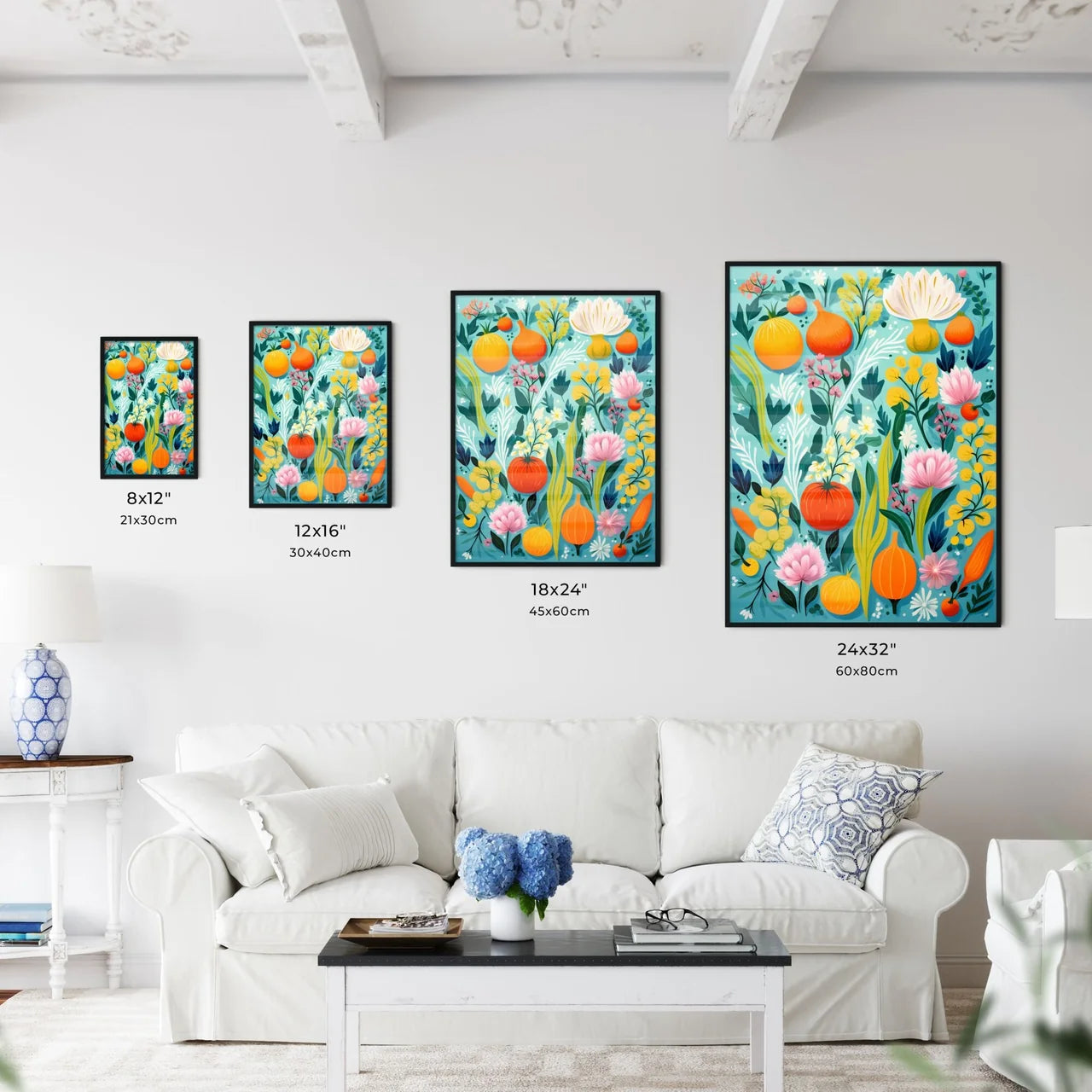 A Painting Of Fruits And Flower Wall Art