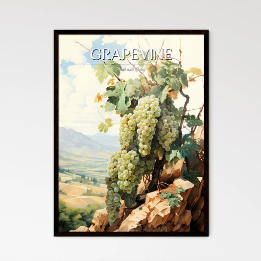 A Painting Of Grapes On A Tre - Framed Art Print