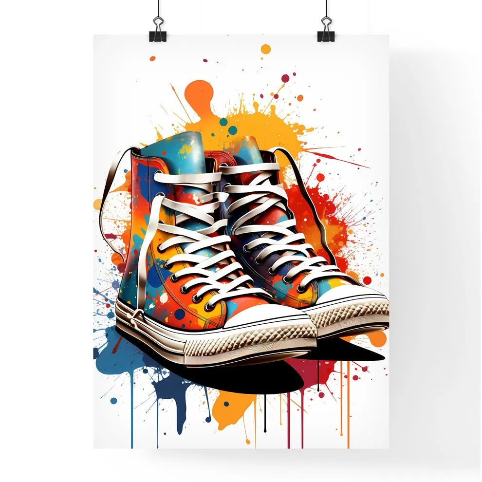 A Pair Of Colorful Shoe Poster