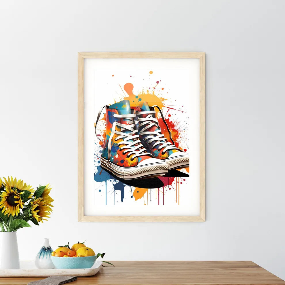 A Pair Of Colorful Shoe - Kitchen Hangings