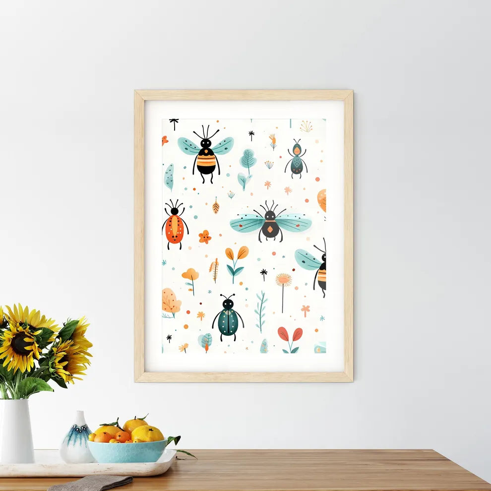 A Pattern Of Bugs And Flowers Size Chart