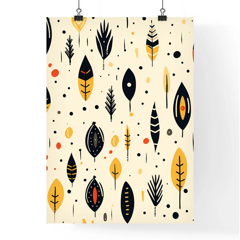 A Pattern Of Colorful Leave Poster
