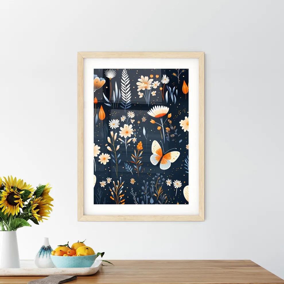 A Pattern Of Flowers And Butt Size Chart