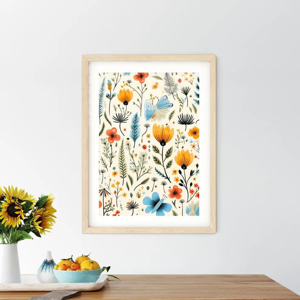 A Pattern Of Flowers And Leave - Kitchen Hangings