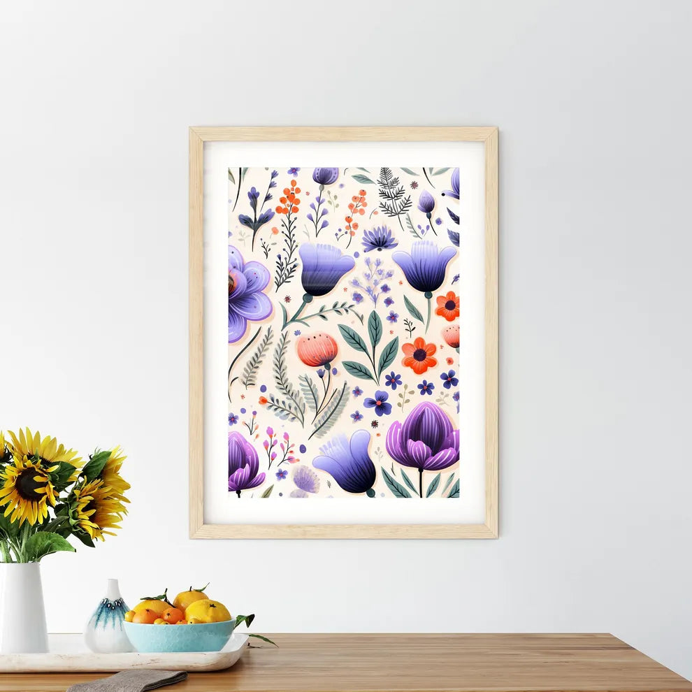 A Pattern Of Flowers And Leave - Kitchen Hangings