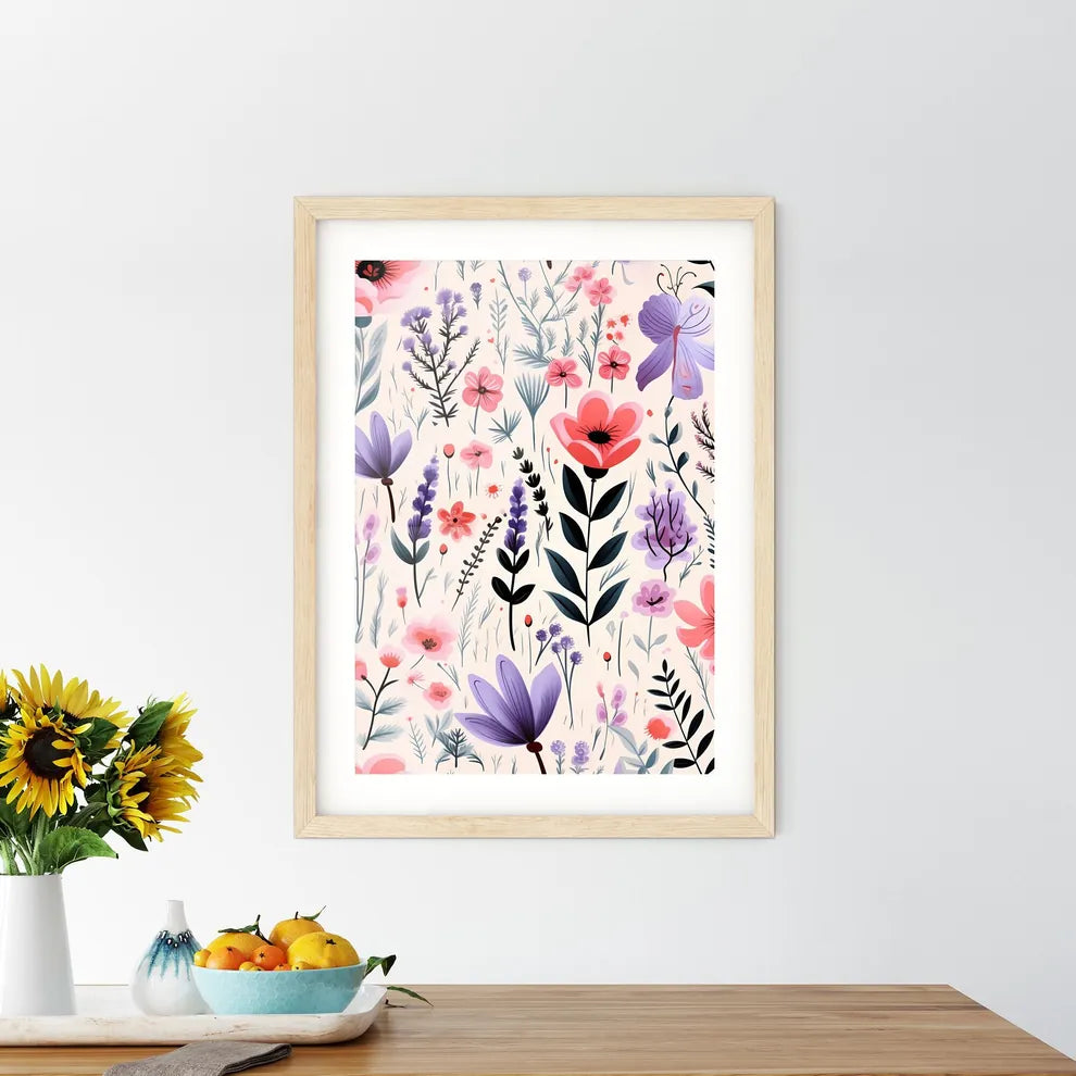 A Pattern Of Flowers And Leave - Kitchen Hangings