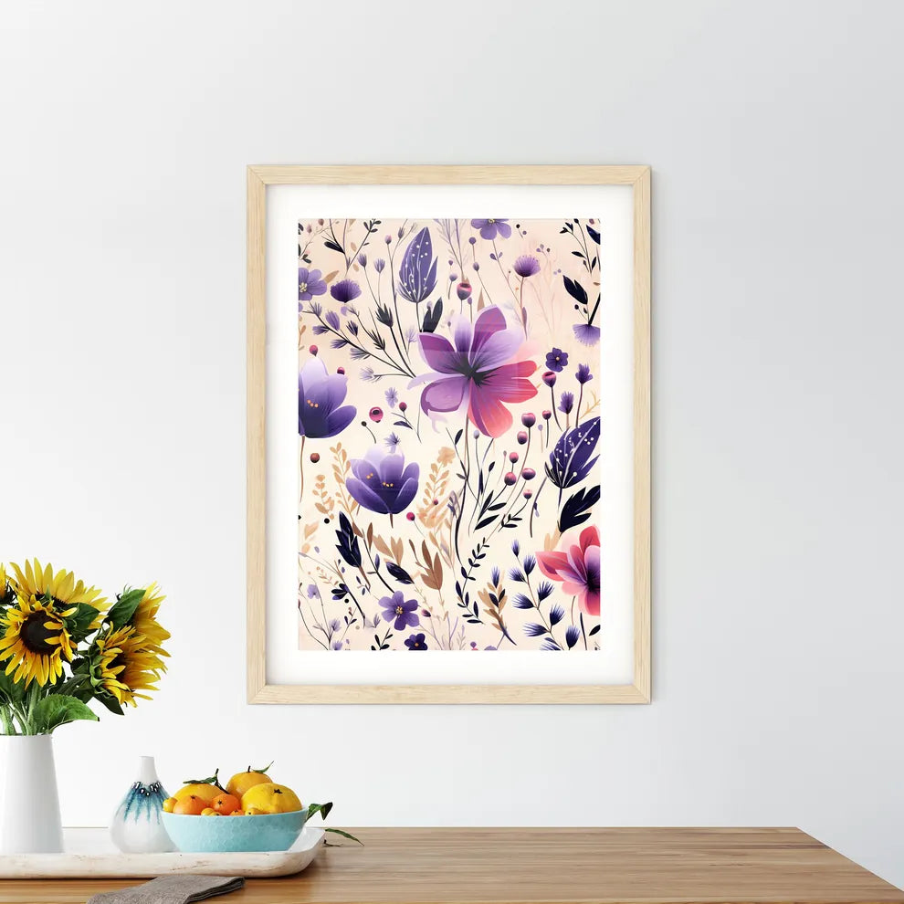 A Pattern Of Flowers And Leave - Kitchen Hangings