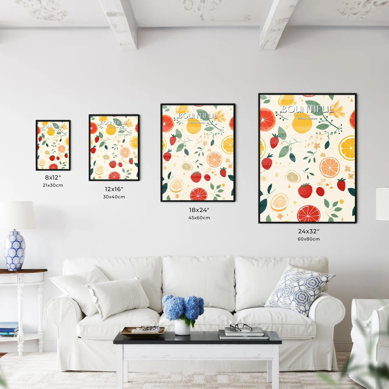 A Pattern Of Fruit And Leave - Kitchen Hangings