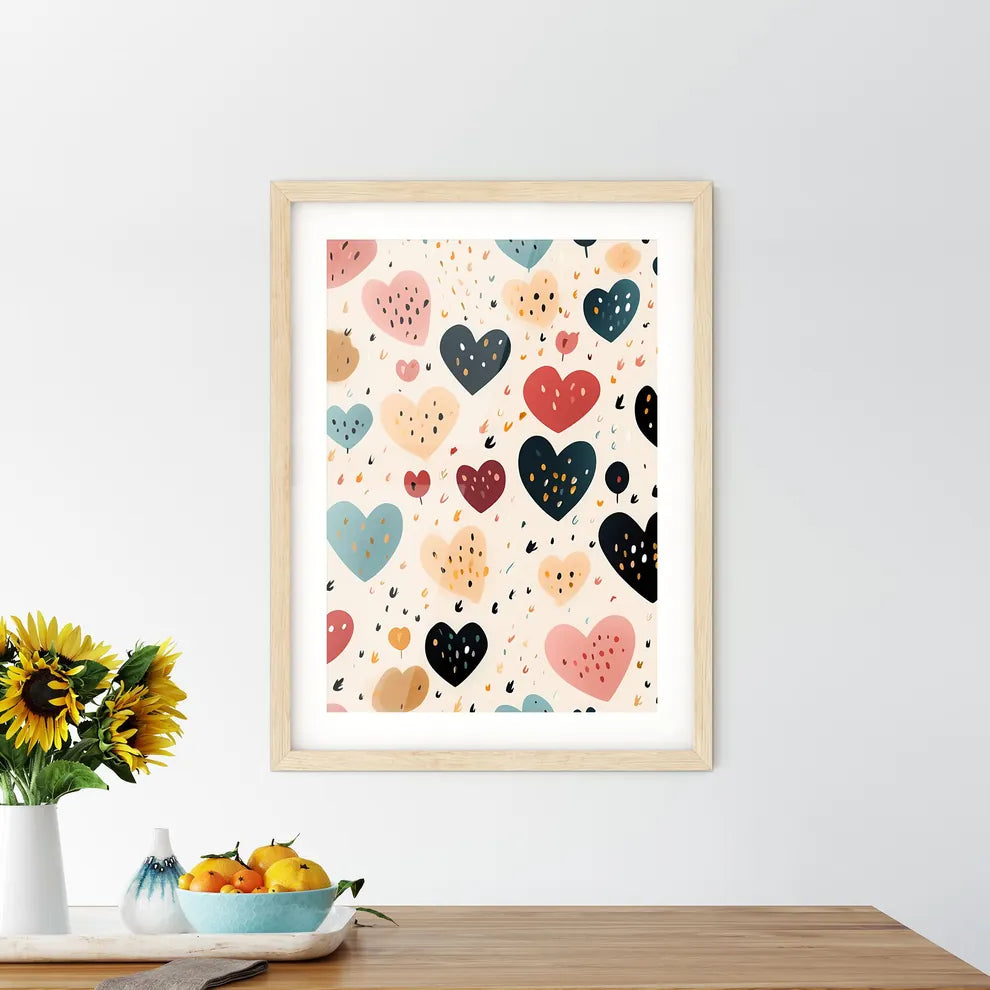 A Pattern Of Hearts And Flower - Kitchen Hangings