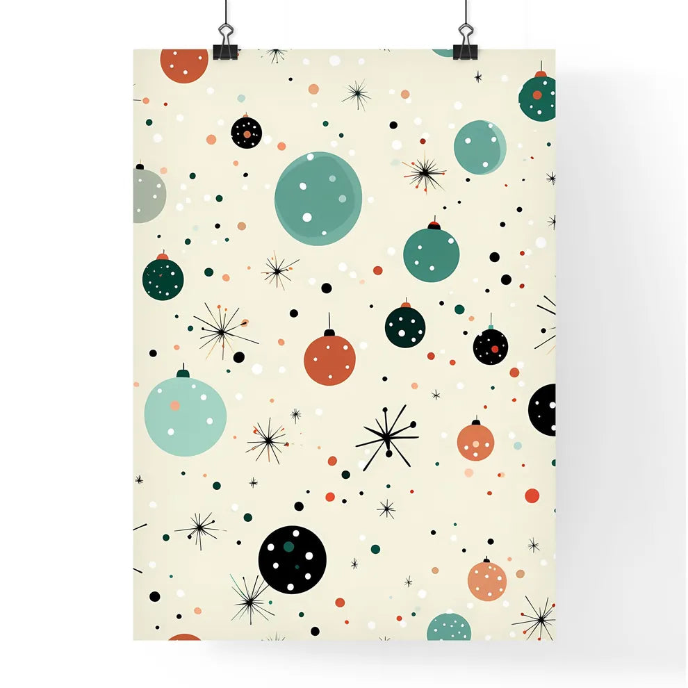 A Pattern Of Ornaments And Star Poster