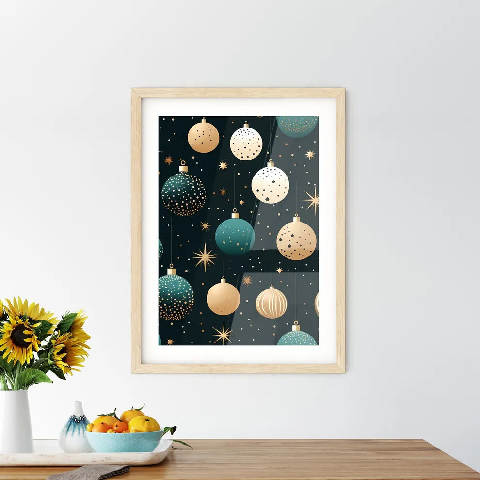 A Pattern Of Ornaments On A Black Backgroun - Kitchen Hangings