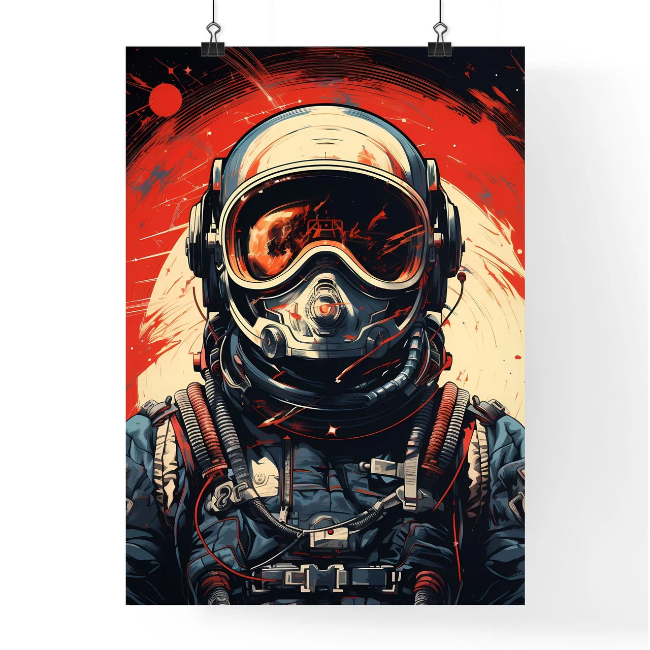 A Person Wearing A Helmet And Poster