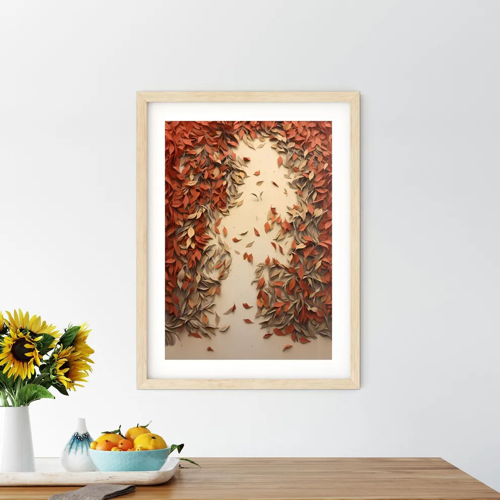 A Pile Of Leaves On A White S Size Chart