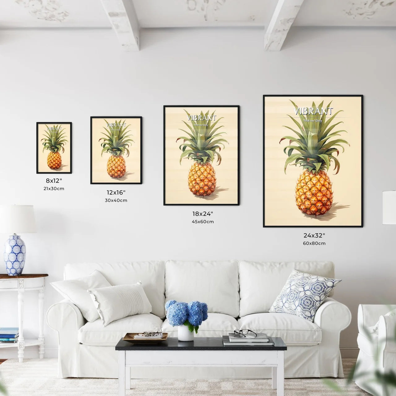 A Pineapple With Green Leave - Kitchen Hangings