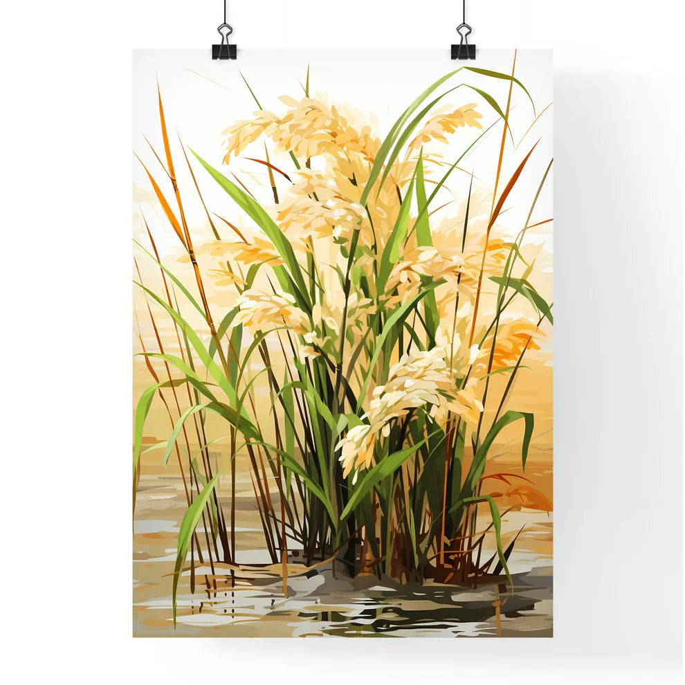 A Plant Growing In The Wate Poster