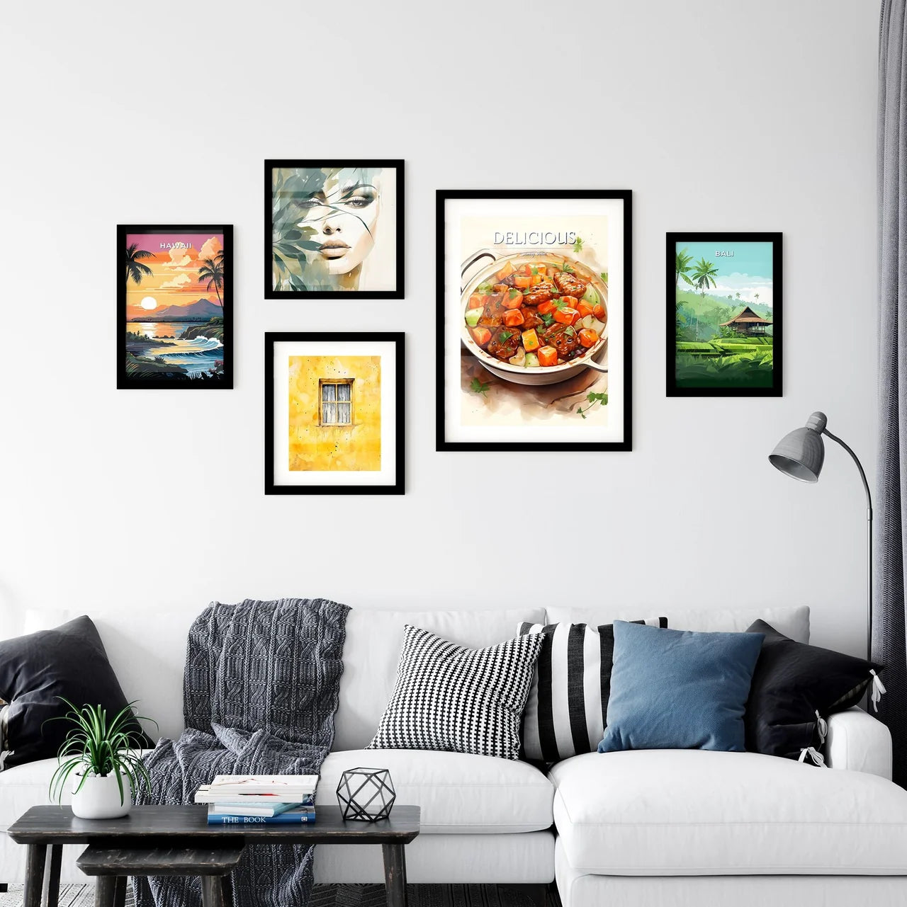 A Pot Of Food With Meat And Vegetable Wall Art