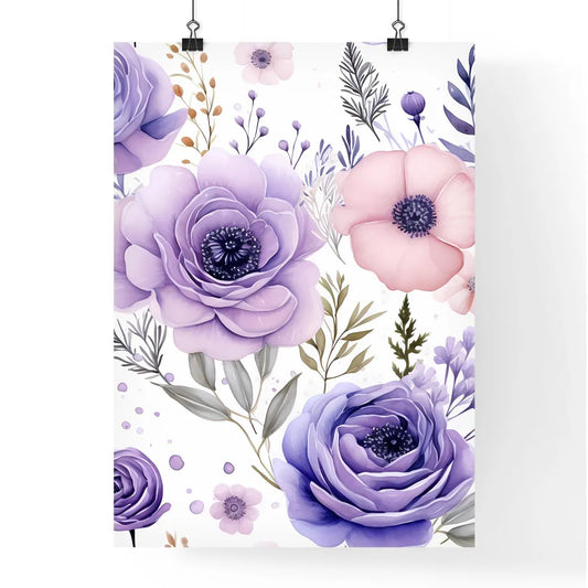 A Purple And Pink Flower Poster