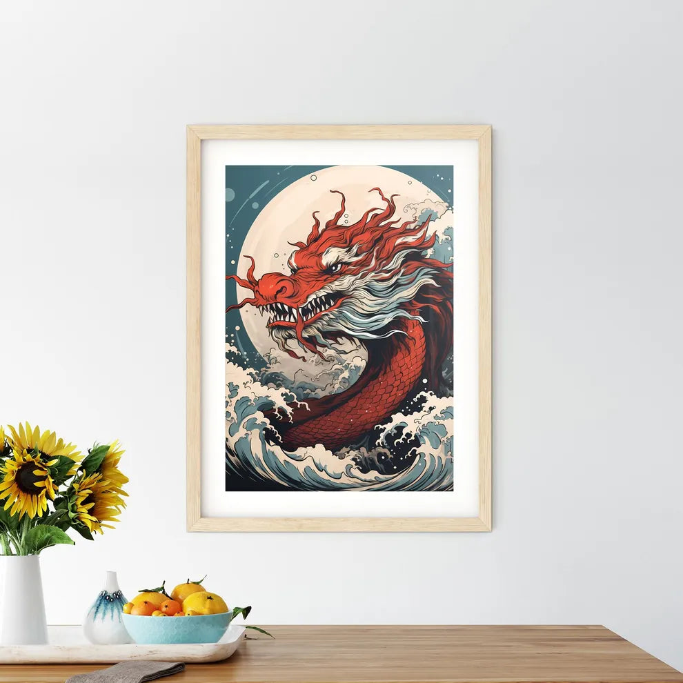 A Red Dragon With White And R Size Chart