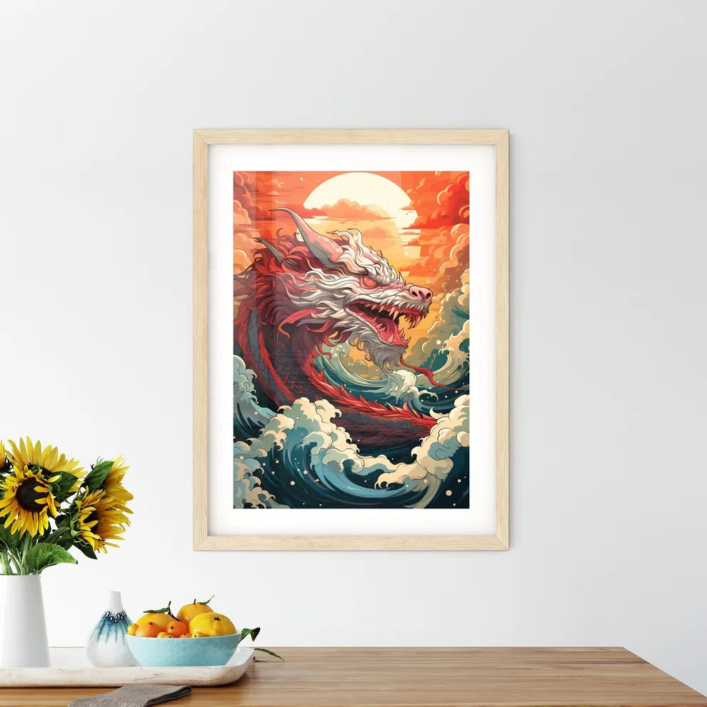 A Red Dragon With White And R Size Chart