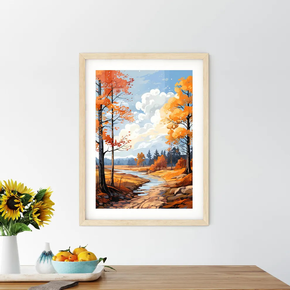 A River Running Through A Fores - Kitchen Hangings