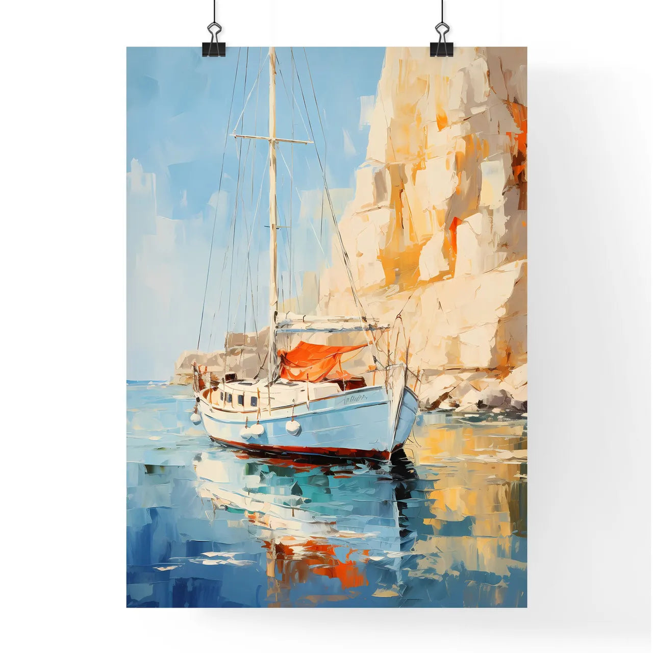 A Sailboat In The Wate Poster