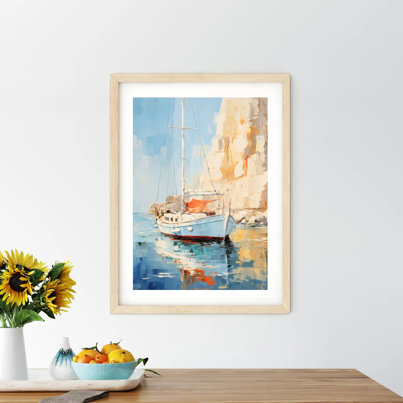 A Sailboat In The Wate - Kitchen Hangings