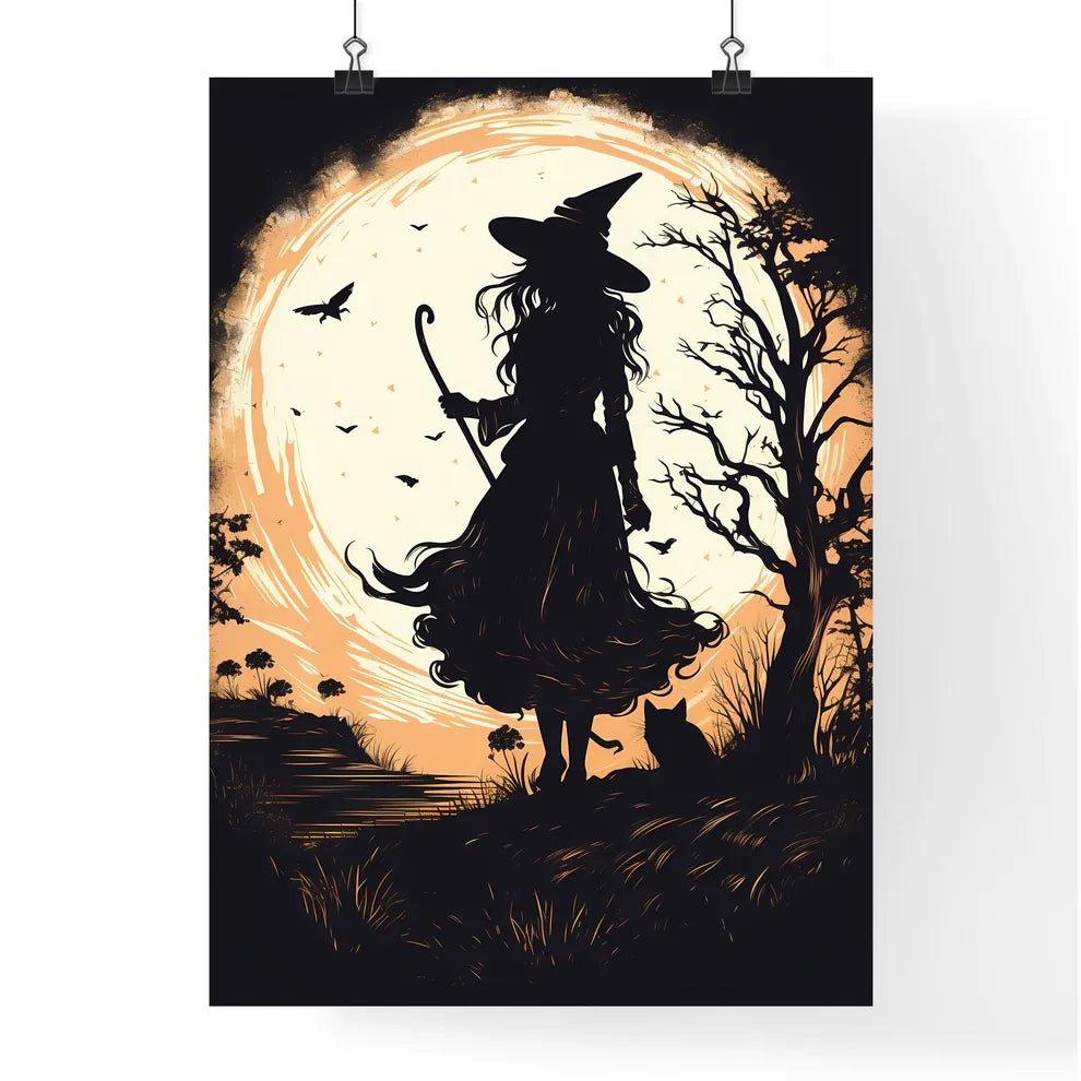 A Silhouette Of A Person With Poster