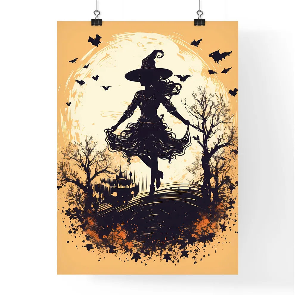 A Silhouette Of A Person With Poster