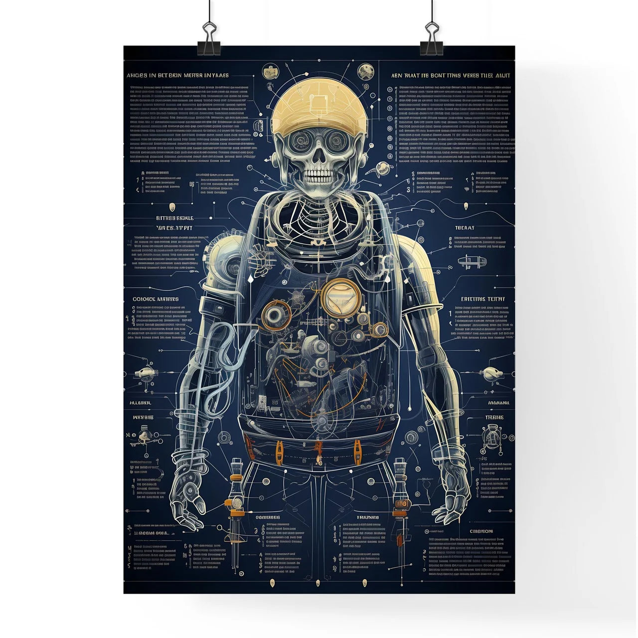 A Skeleton In A Helme Poster
