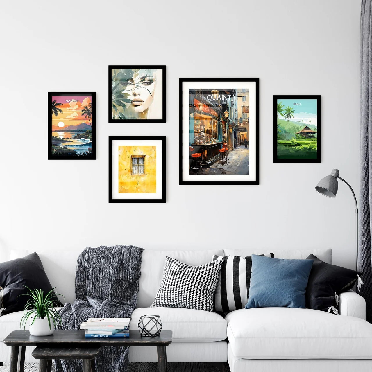 A Street With A Bar And Chairs Interior Design