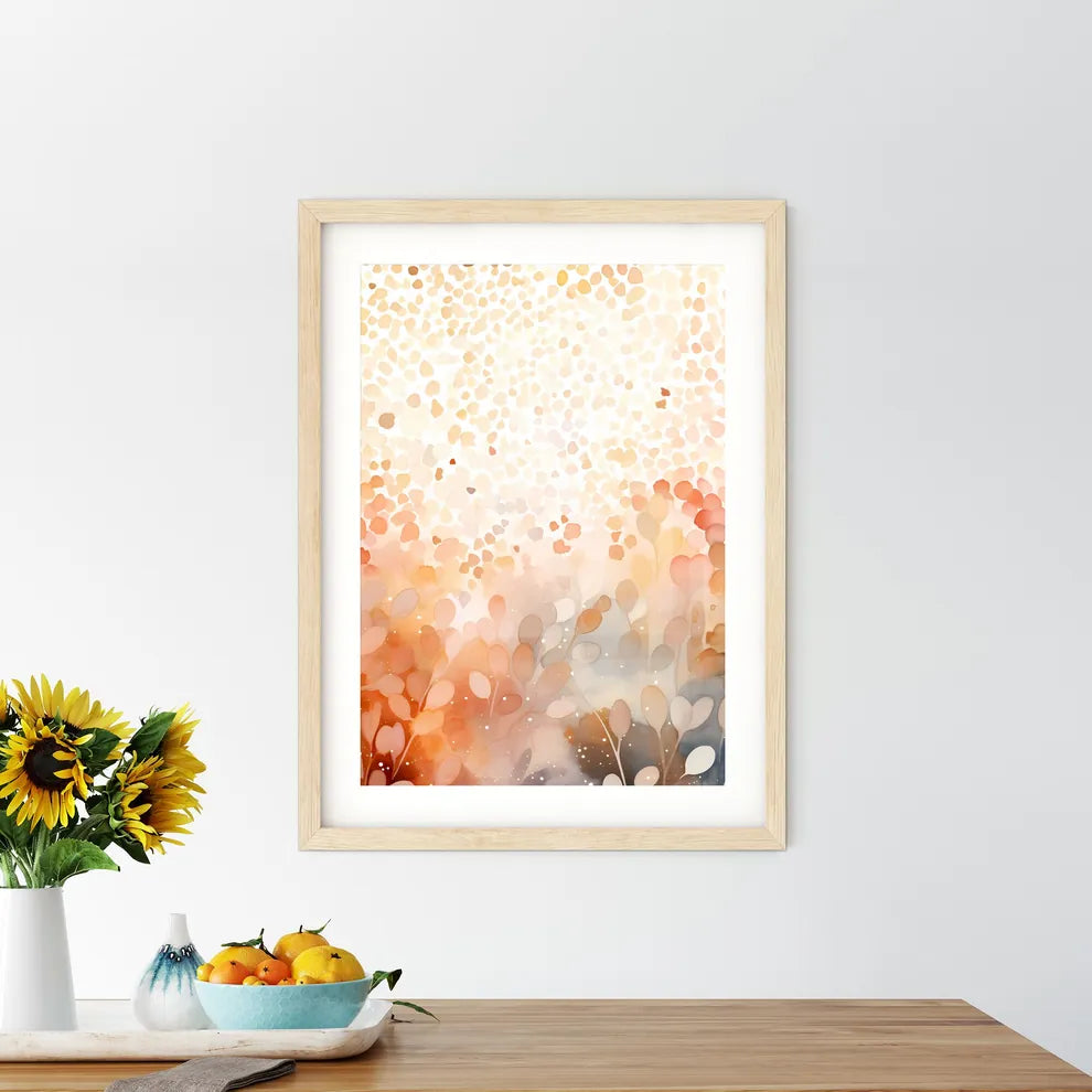 A Watercolor Painting Of Leave - Kitchen Hangings