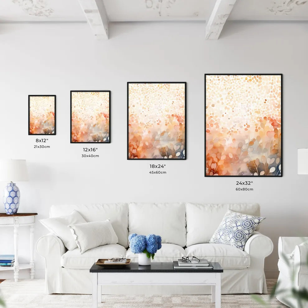 A Watercolor Painting Of Leave Wall Art